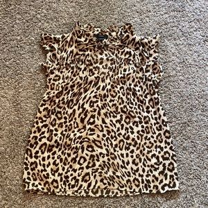 J. Crew leopard blouse